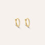 Orecchini A Cerchio Toujours Oro Giallo Cubic Zirconia