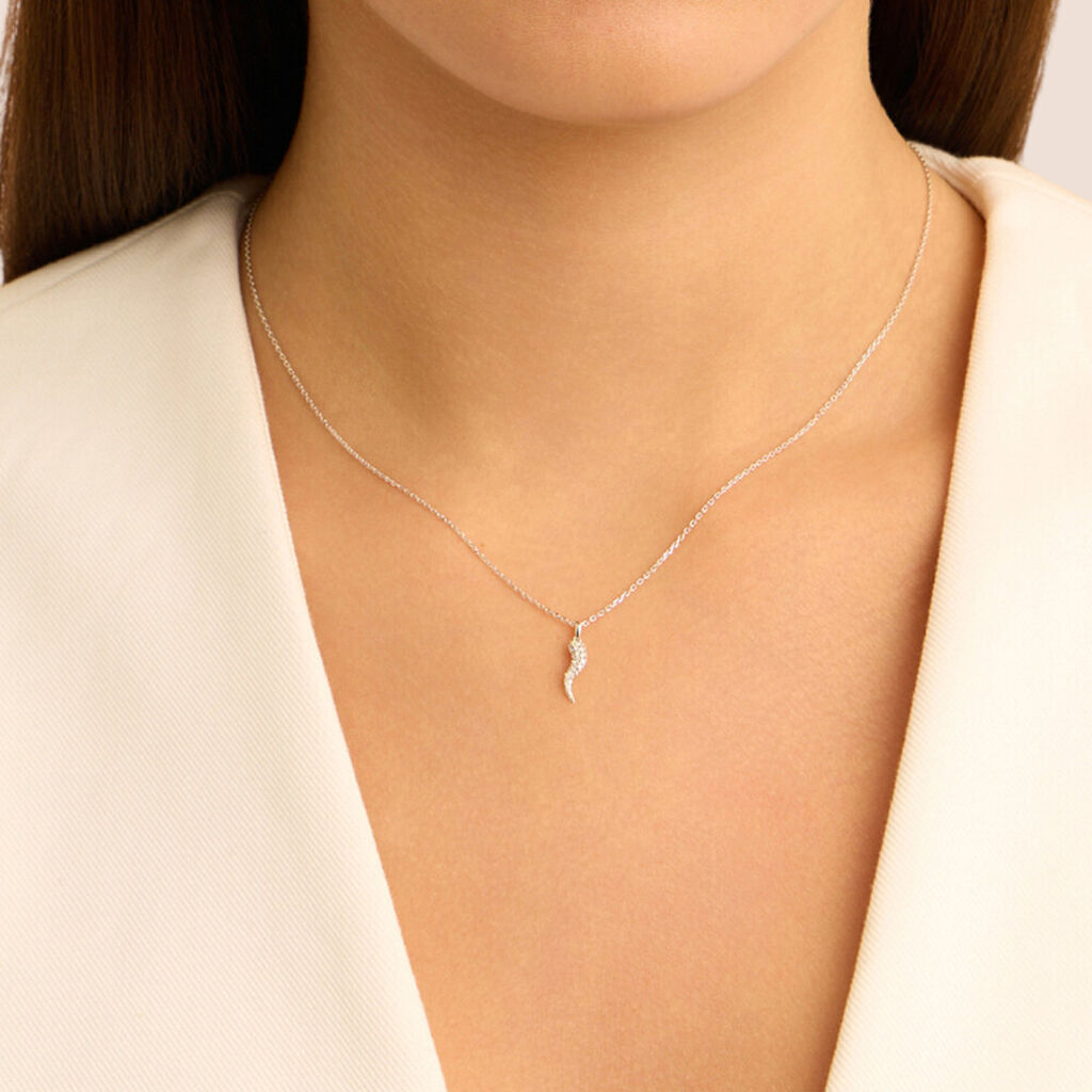 Collana Sophia Oro Bianco Diamante