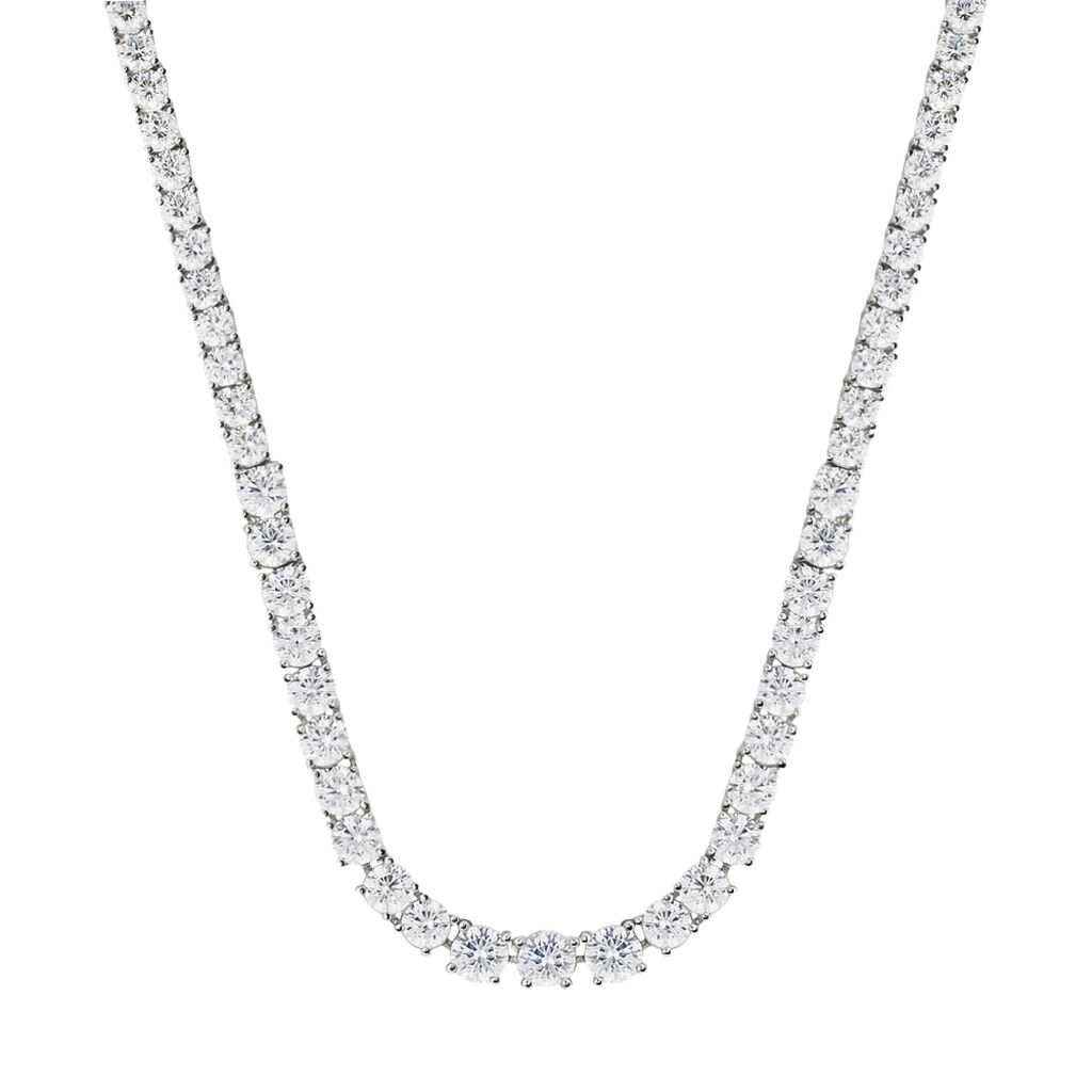 Collana Tennis Silver Elegance Argento Rodiato Cubic Zirconia - Collane Tennis Donna | Stroili
