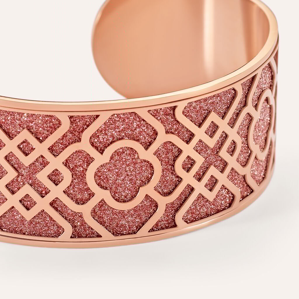 Bangle Lady Shine Acciaio Rosa - Bracciali Rigidi Donna | Stroili