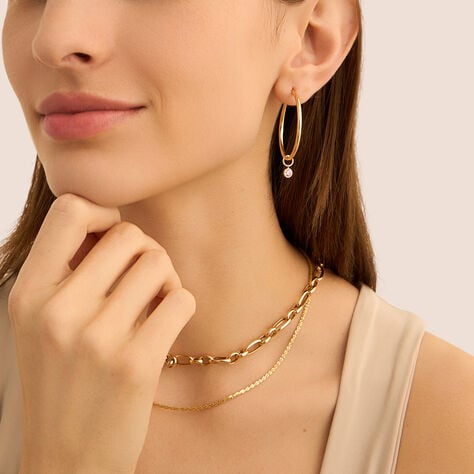 Charm Toujours Oro Giallo Cubic Zirconia - Orecchini Componibili Donna | Stroili