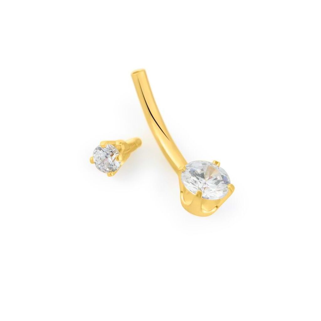 Piercing Ombelico Bon Ton Oro Giallo Cubic Zirconia - Gioielli Donna | Stroili