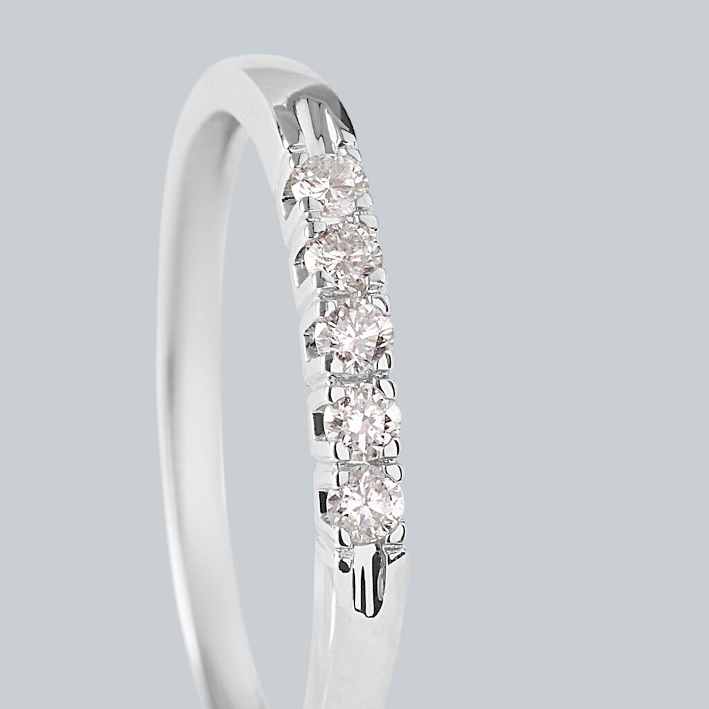 Anello Riviere Firmamenti Oro Bianco Diamante - Anelli Riviere Donna | Stroili