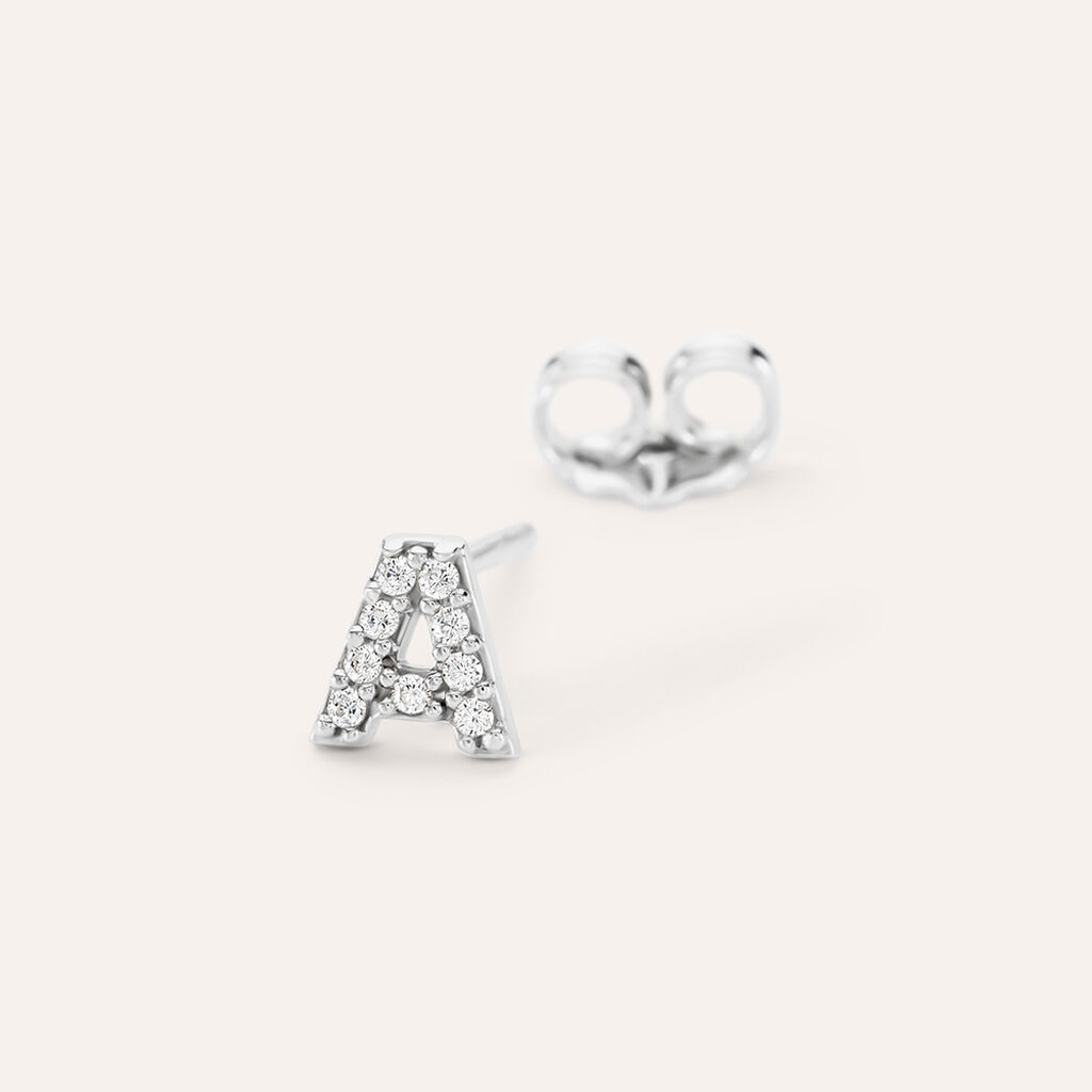 Mono Orecchino Lobo Silver Moments Argento Rodiato Cubic Zirconia