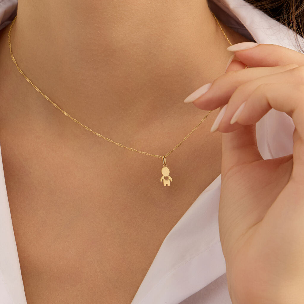 Pendente Poème Oro Giallo - Ciondoli con Incisione Donna | Stroili