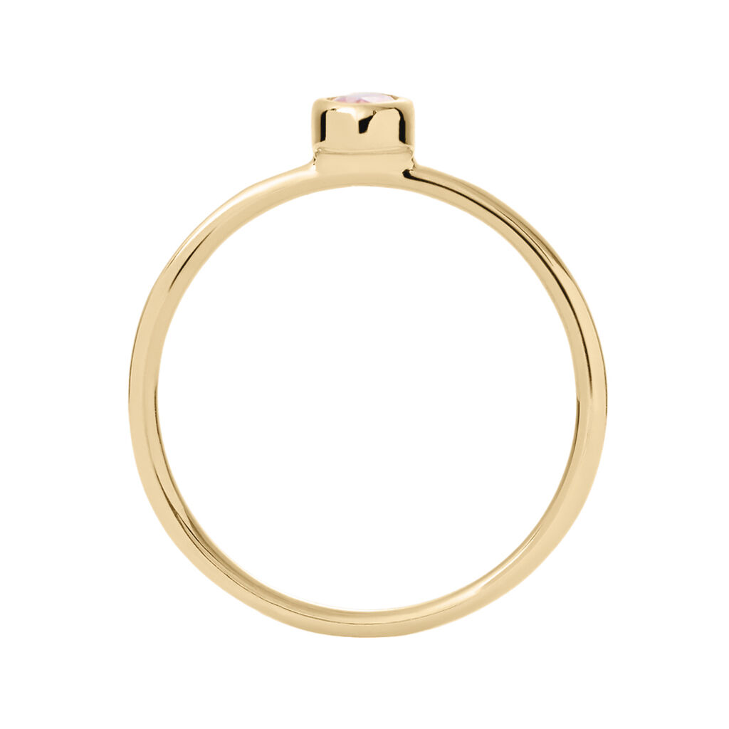 Anello Solitario Golden Dream Placcato Oro Giallo Cristallo - Anelli con Pietre Donna | Stroili