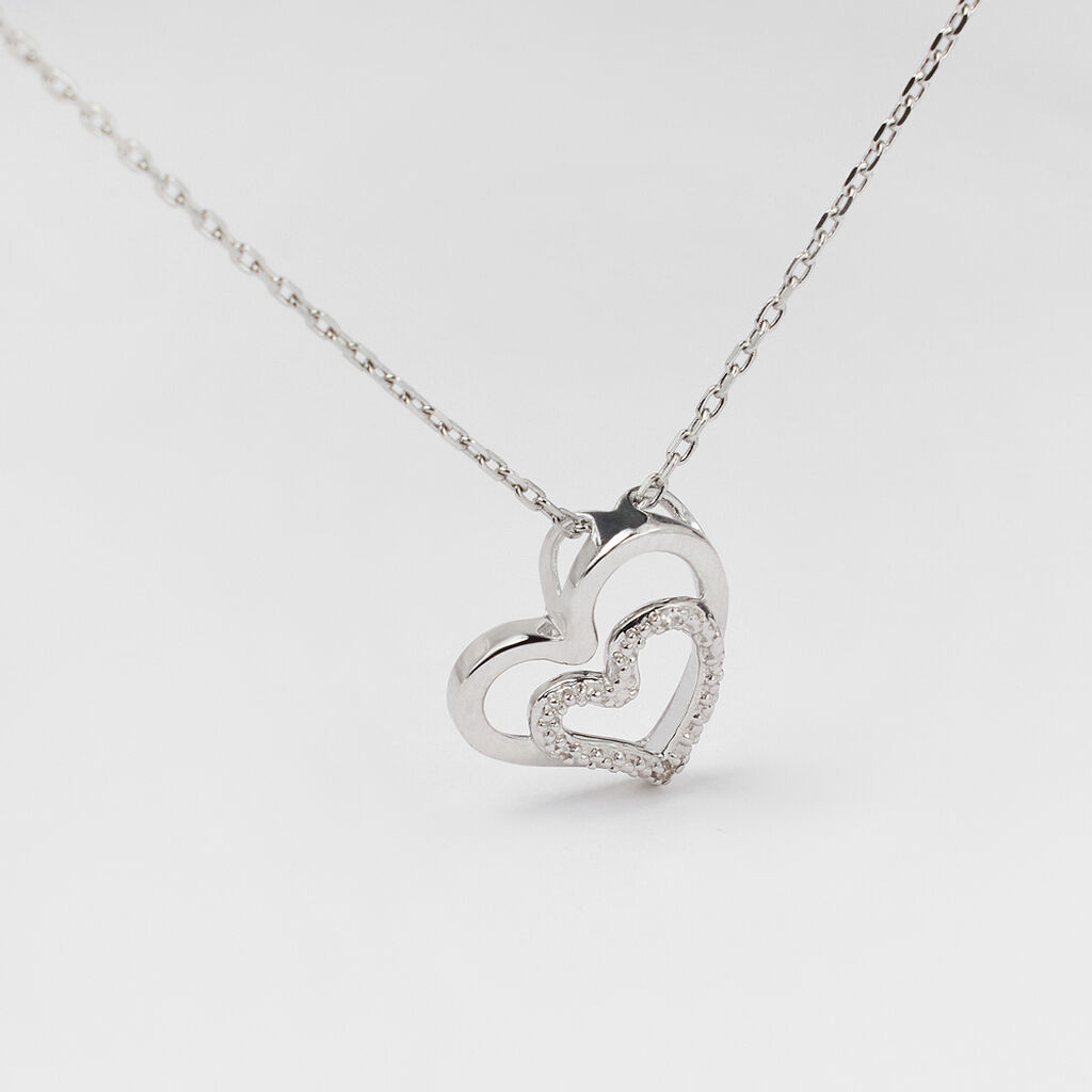 Collana Sophia Oro Bianco Diamante - Collane Donna | Stroili