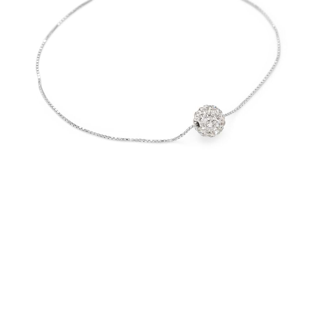 Bracciale Christelle Oro Bianco Cristallo - Bracciali Donna | Stroili
