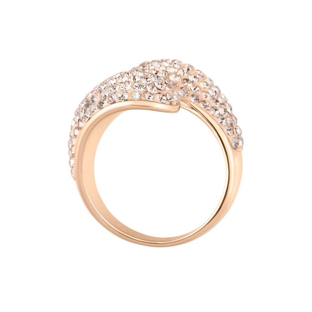Anello Contrarie Lady Phantasya Acciaio Rosa Cristallo - Anelli con Pietre Donna | Stroili