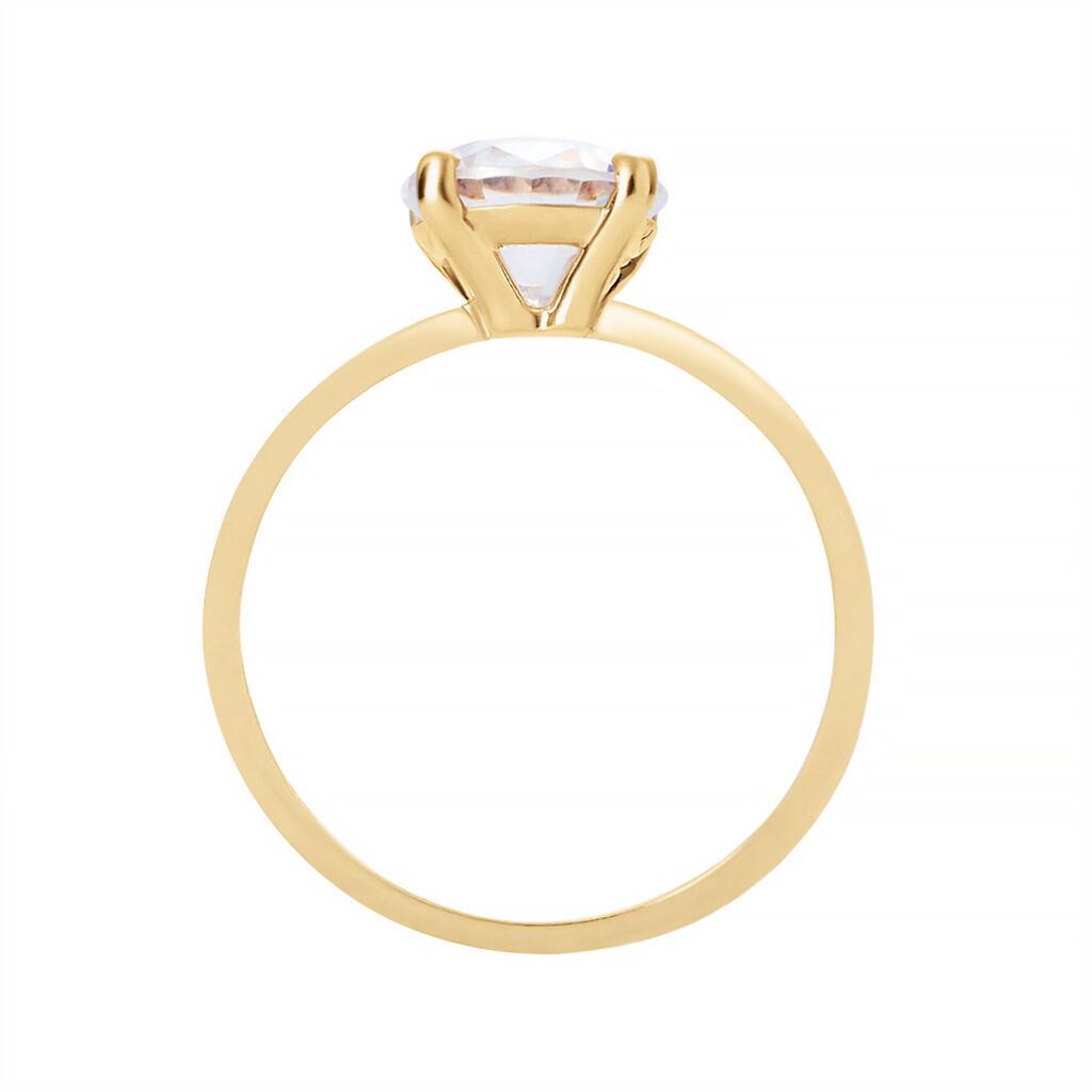 Anello Solitario Golden Dream Placcato Oro Giallo Cubic Zirconia - Anelli con Pietre Donna | Stroili