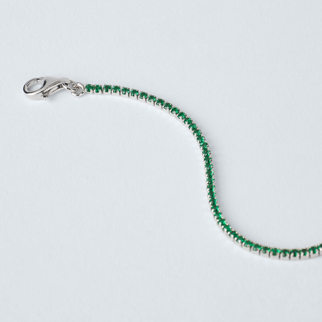 Cavigliera Silver Rainbow Argento Rodiato Cubic Zirconia