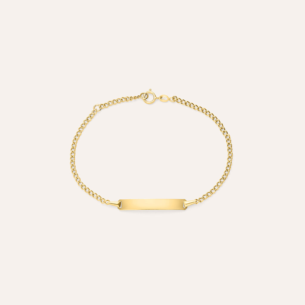 Bracciale Con Targhetta Holy Oro Giallo