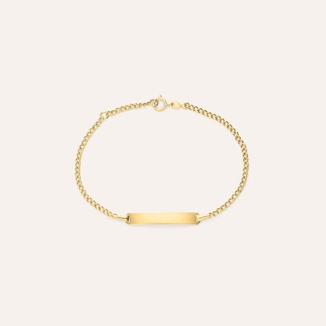 Bracciale Con Targhetta Holy Oro Giallo - Bracciali con Incisione Bambino | Stroili