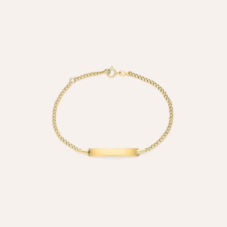 Bracciale Con Targhetta Holy Oro Giallo - Bracciali con Incisione Bambino | Stroili