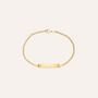 Bracciale Con Targhetta Holy Oro Giallo