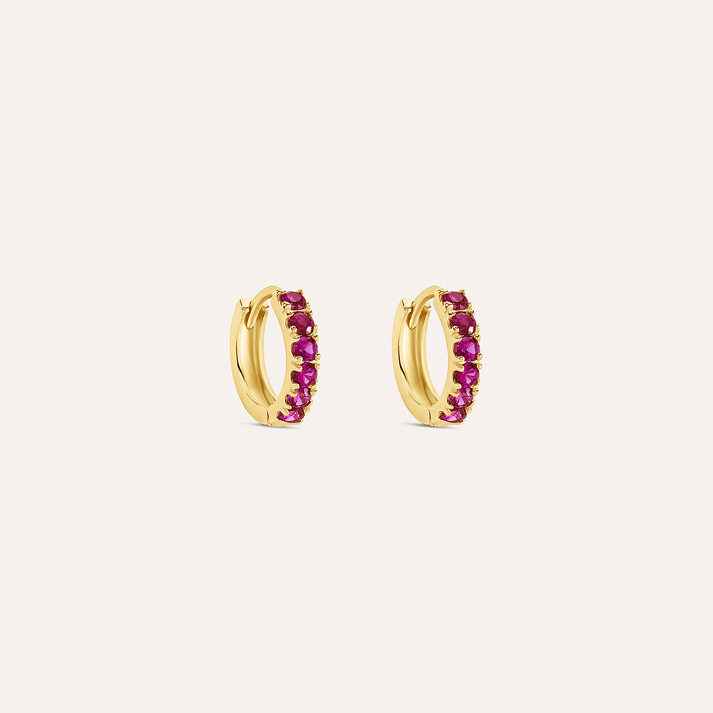 Orecchini A Cerchio Toujours Oro Giallo Cubic Zirconia - Orecchini a Cerchio Donna | Stroili