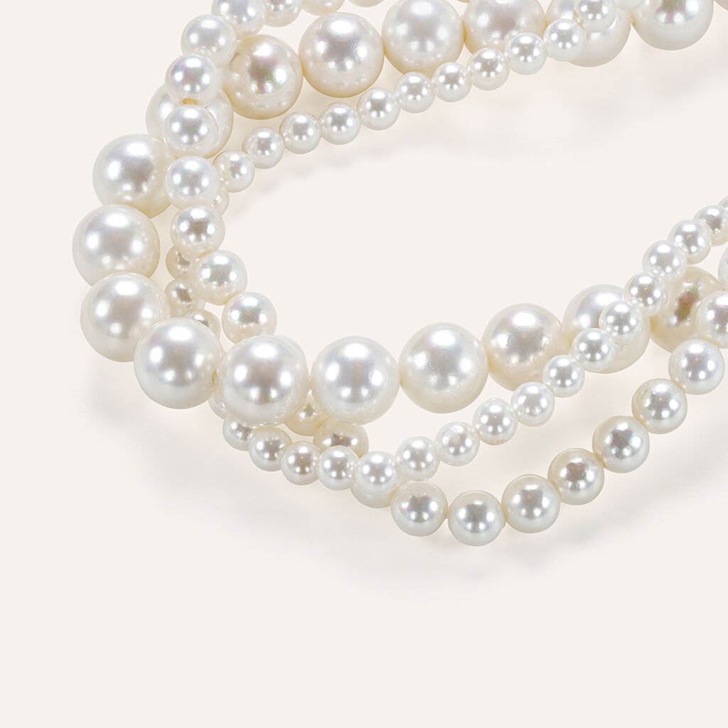 Collana Silver Pearls Argento Rodiato Perla sintentica