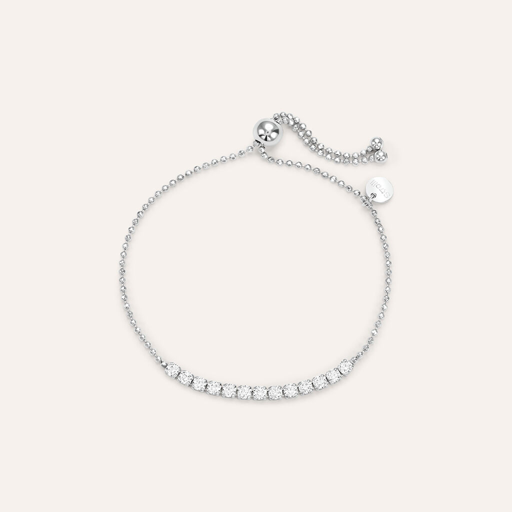 Bracciale Tennis Silver Elegance Argento Rodiato Cubic Zirconia