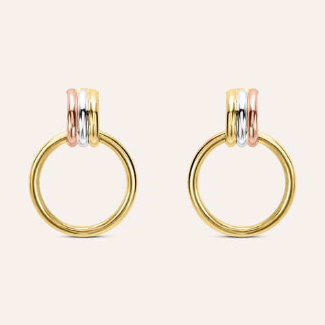 Orecchini Pendenti Gold Essence Oro Tricolore - Orecchini Pendenti Donna | Stroili