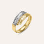 Anello Fascia Golden Lover Oro Bicolore