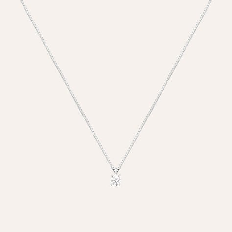 Collana Punto Luce Firmamenti Oro Bianco Diamante - Collane Punto Luce Donna | Stroili