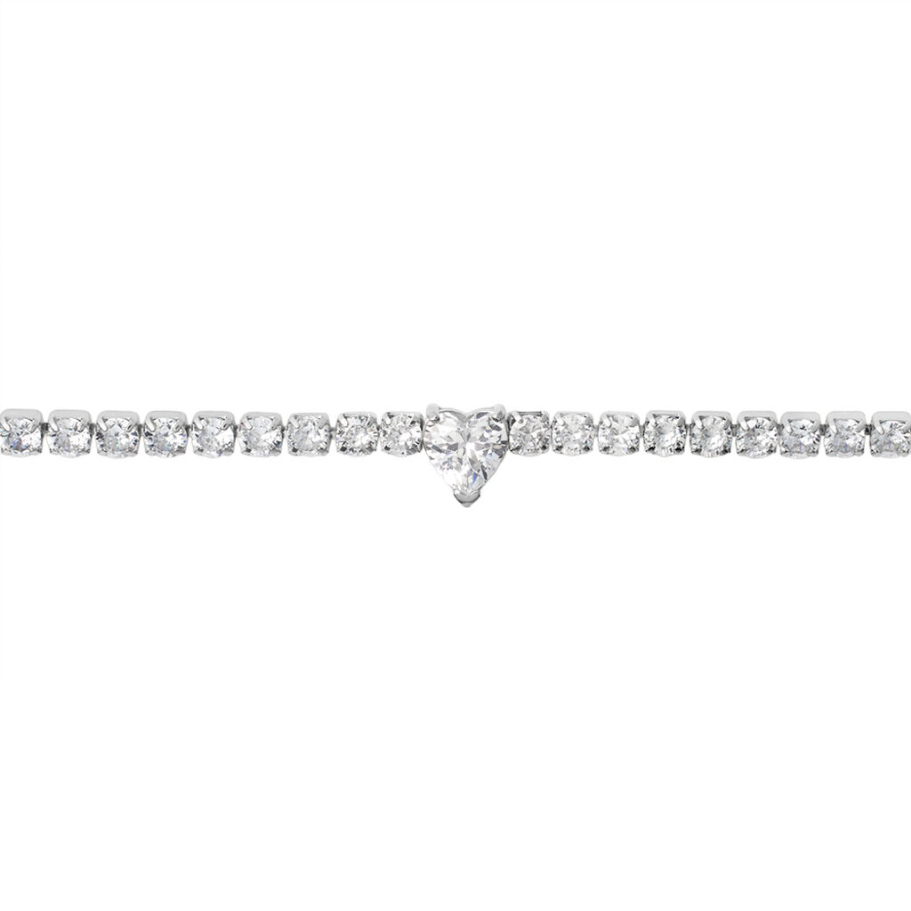 Bracciale Tennis Lady Chic Acciaio Cristallo - Bracciali Tennis Donna | Stroili
