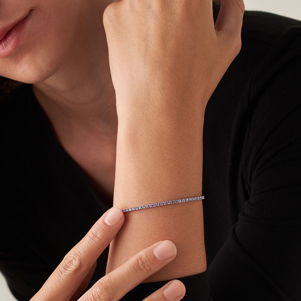 Bracciale Tennis Romantic Shine Metallo Cristallo - Bracciali Tennis Donna | Stroili
