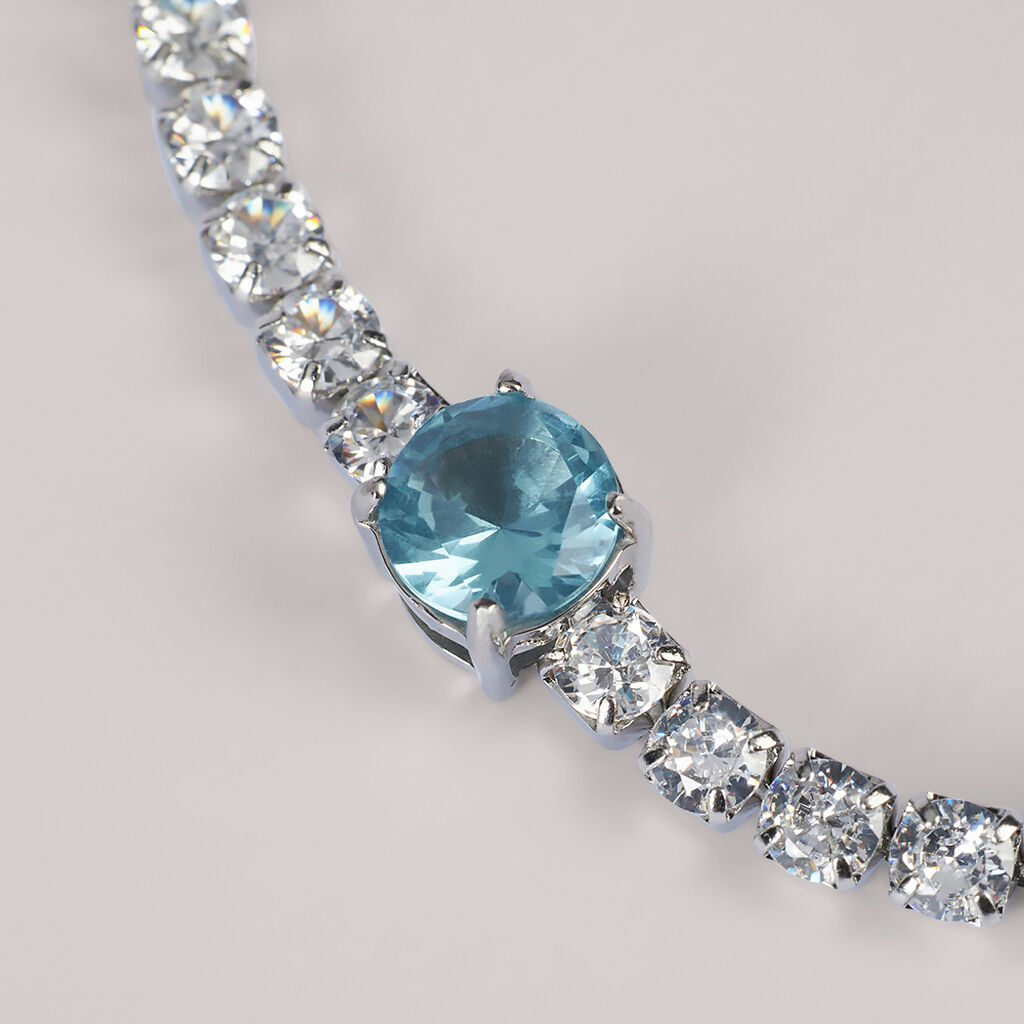 Bracciale Tennis Aura Acciaio Cristallo