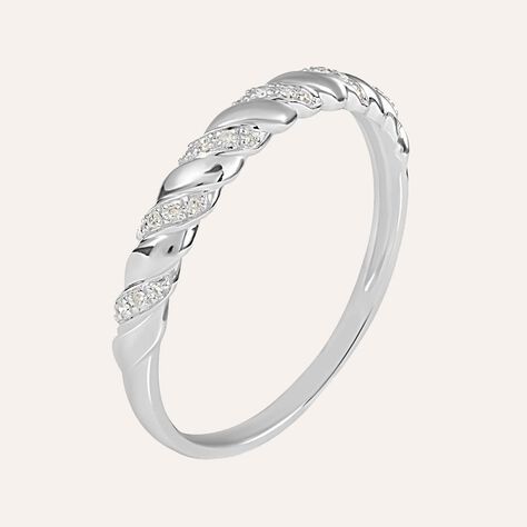 Anello Fantasia Sophia Oro Bianco Diamante - Anelli con Pietre Donna | Stroili