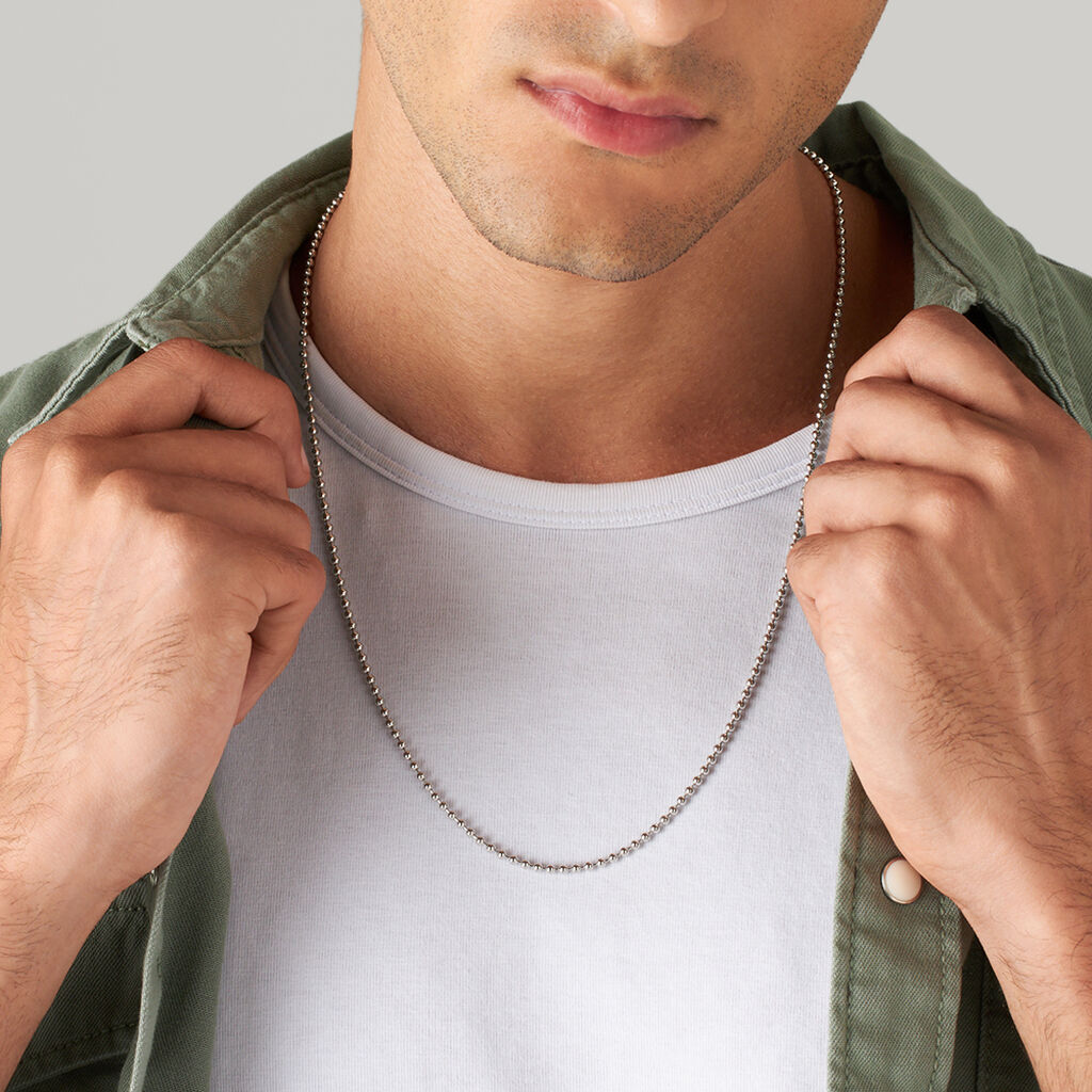 Catena Gentleman Argento Rodiato - Collane Catena Uomo | Stroili