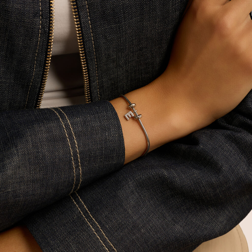 Pendente Love Beats Argento Rodiato Cubic Zirconia