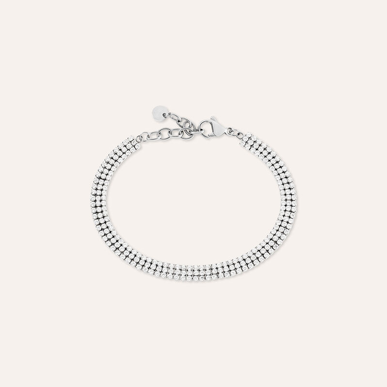 Bracciale Tennis Aura Acciaio Cubic Zirconia - Bracciali Tennis Donna | Stroili