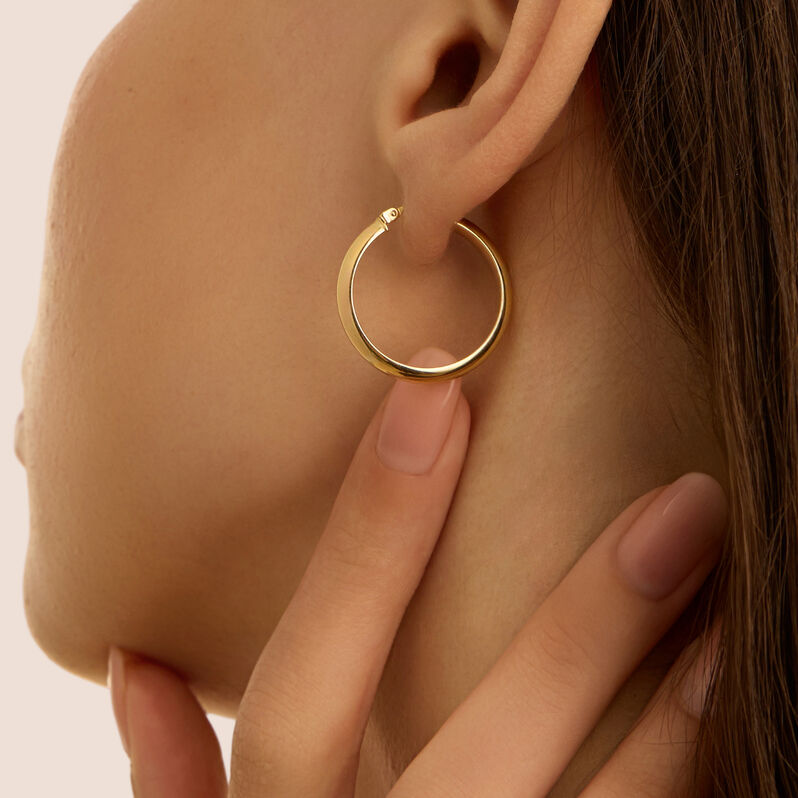 Orecchini A Cerchio Toujours Oro Giallo - Orecchini a Cerchio Donna | Stroili