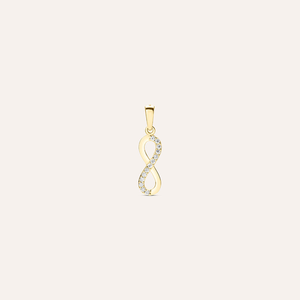 Pendente Po&egrave;me Oro Giallo Cubic Zirconia