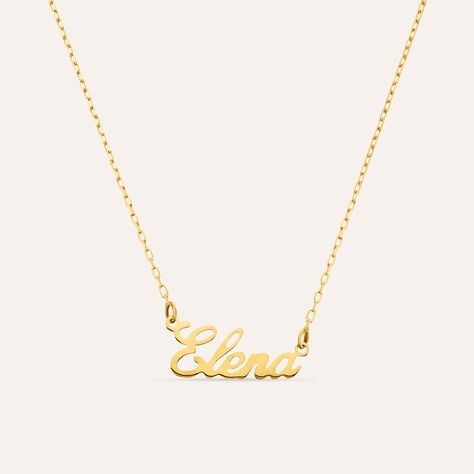 Collana Elena Gold Names Oro Giallo - Collane Unisex | Stroili