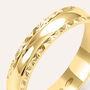 Fede Classica Diamantata 4 mm Oro Giallo