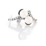 Orecchini Lobo Silver Pearls Argento Rodiato Perla sintentica Cubic Zirconia