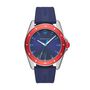 Orologio solo tempo con cinturino in silicone blu