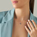 Collana Charlotte Oro Bianco Zaffiro Diamante - Collane Donna | Stroili