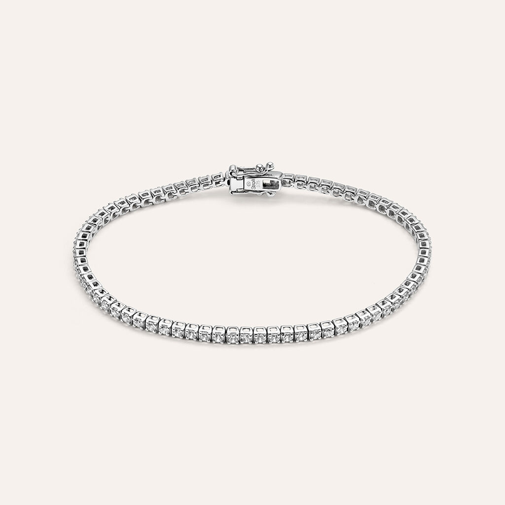 Bracciale Tennis Claire Oro Bianco Cubic Zirconia
