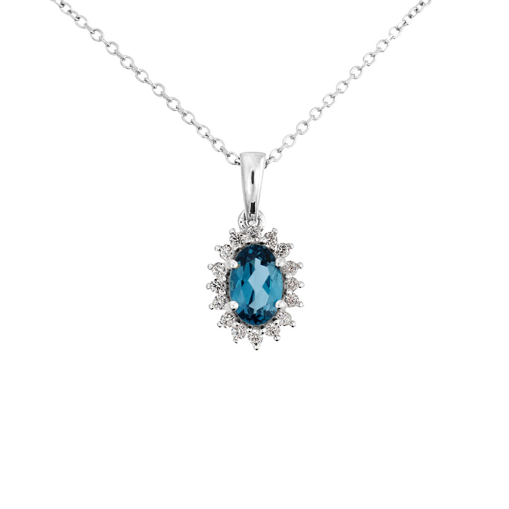 Collana Amélie Oro Bianco Topazio Cubic Zirconia - Collane Donna | Stroili