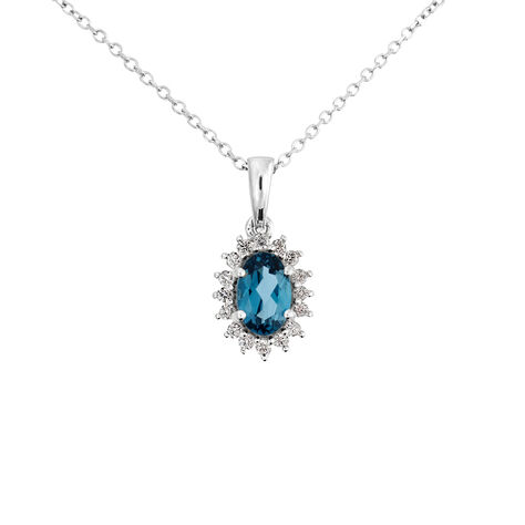 Collana Amélie Oro Bianco Topazio Cubic Zirconia - Collane Donna | Stroili