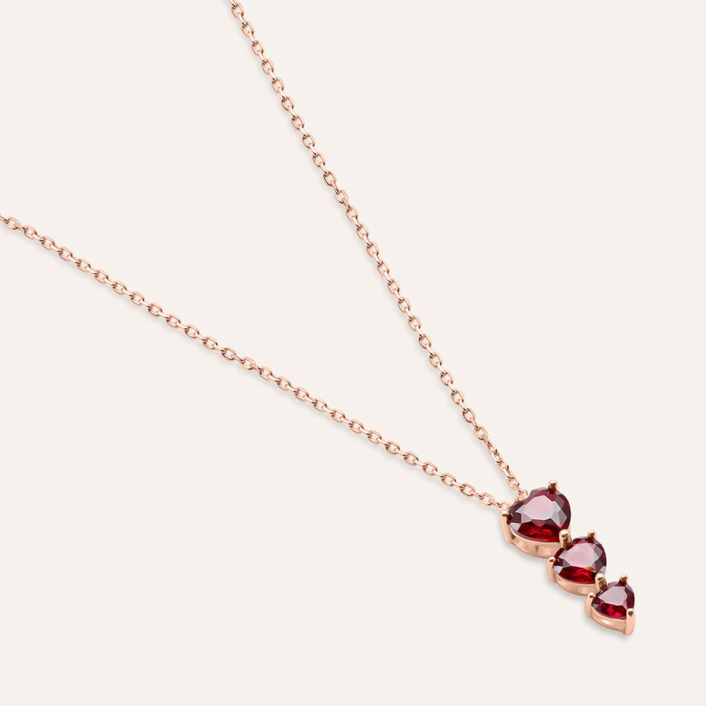 Collana Trilogy Silver Rainbow Argento Rosa Cubic Zirconia