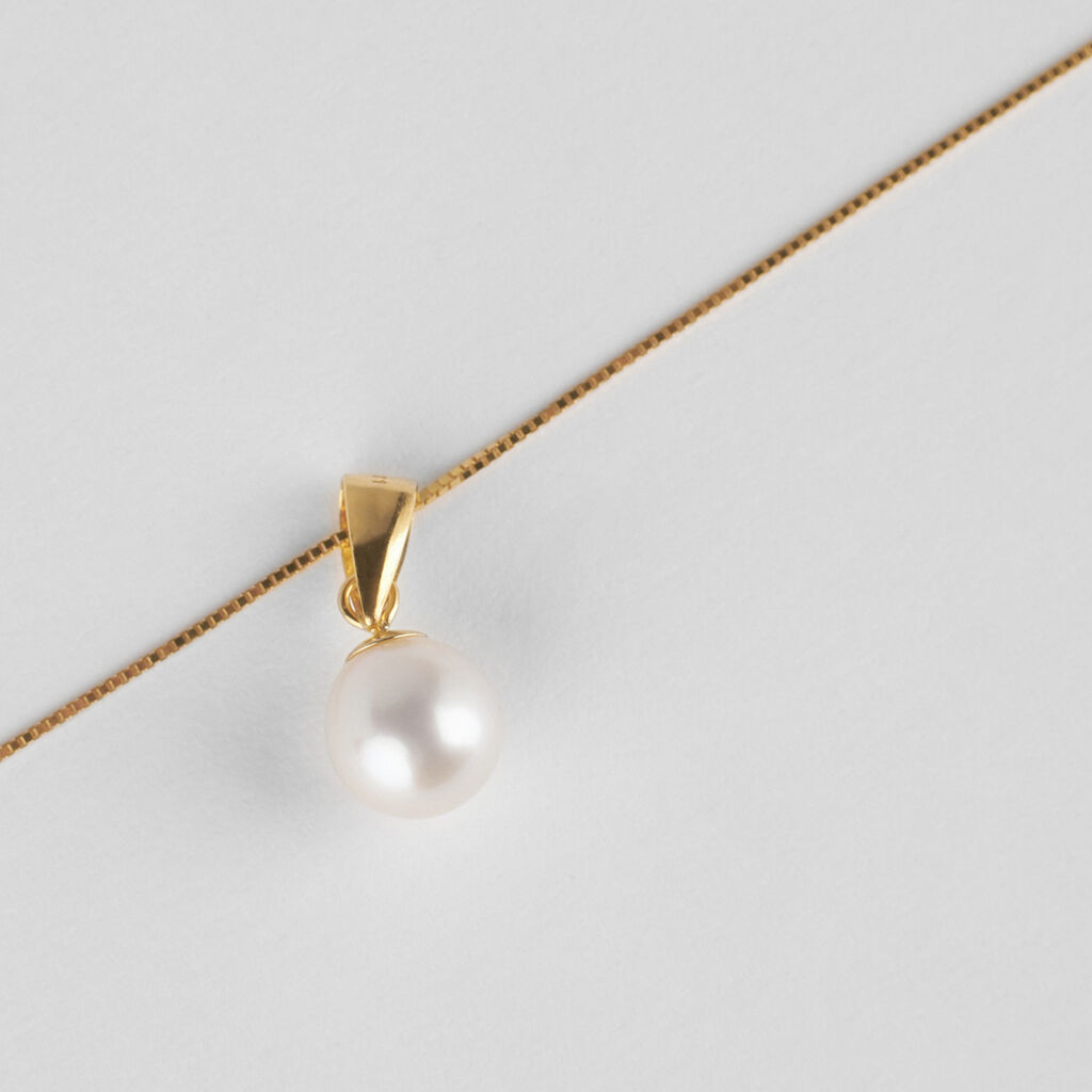 Collana Gabrielle Oro Giallo Perla D'Acqua Dolce - Collane Donna | Stroili