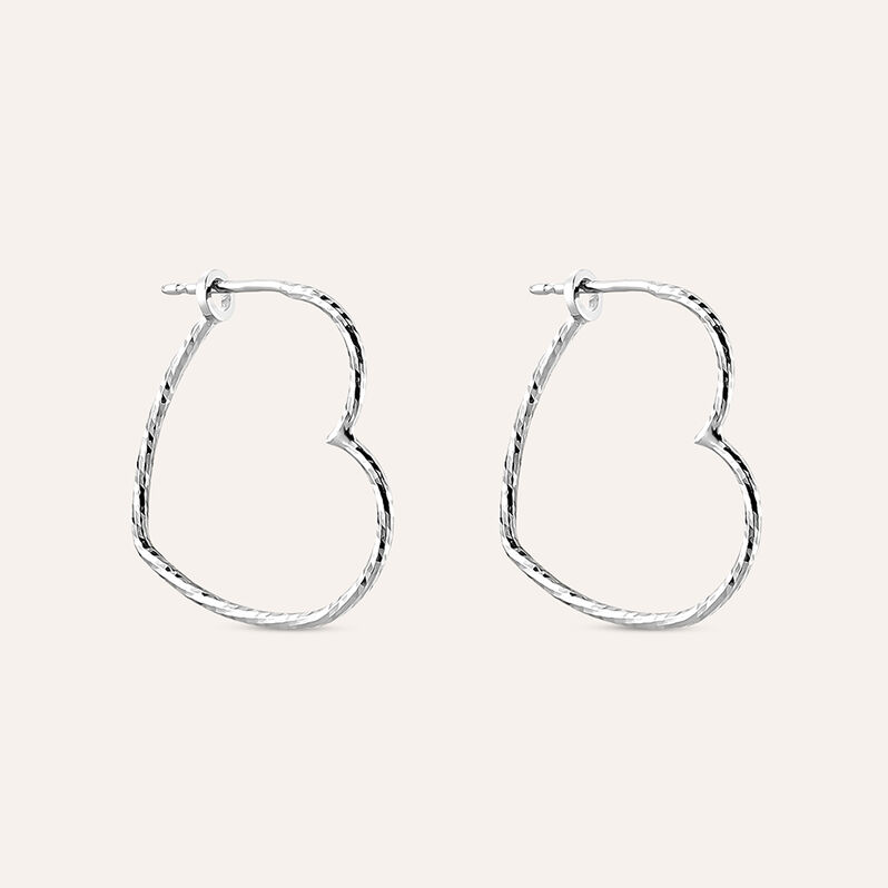 Orecchini A Cerchio Silver Collection Argento Rodiato - Orecchini a Cerchio Donna | Stroili