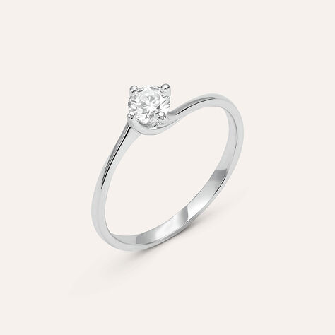 Anello Solitario Valentino Firmamenti Oro Bianco Diamante - Gioielli Donna | Stroili