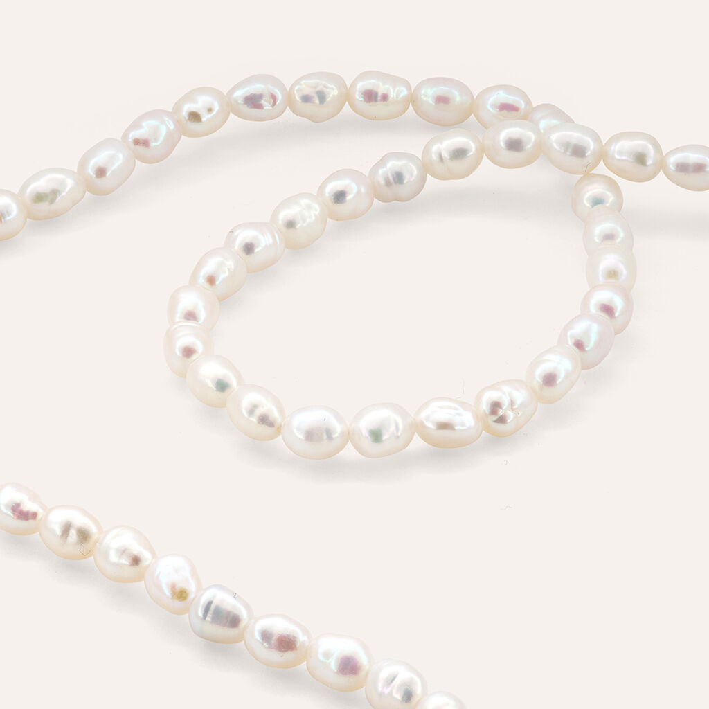 Collana Gabrielle Oro Giallo Perla D'Acqua Dolce