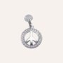 Pendente Love Beats Argento Rodiato Cubic Zirconia
