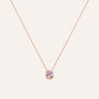 Collana Punto Luce Silver Rainbow Argento Rosa Cubic Zirconia