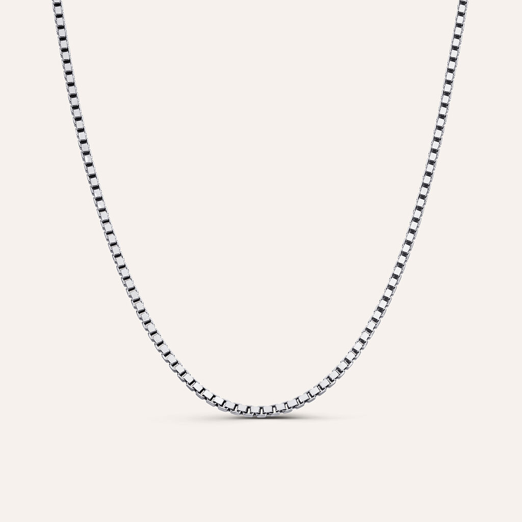 Catenina Gentleman Argento Rodiato